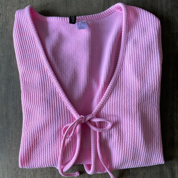 Pink Long Sleeve Cardigan - Picture 2 of 5